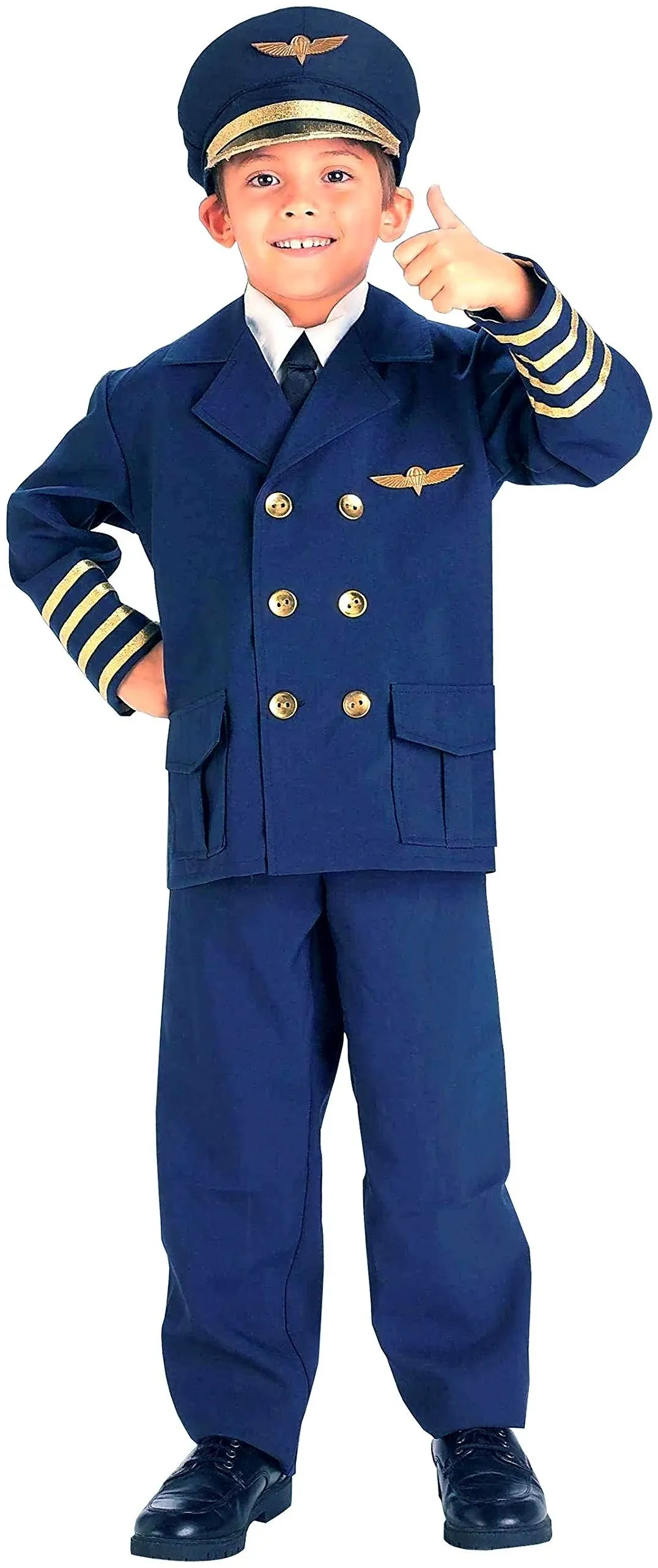 Forum Novelties Airline Pilot Children's Costume Blue, Small