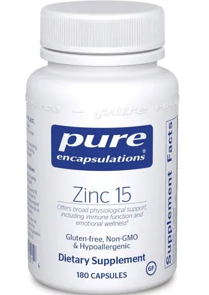 Pure Encapsulations - Zinc 15 - 180 Capsules