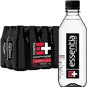 Essentia Water; Ionized Alkaline Bottled Water; 99.9% Pure; 9.5 pH or Higher; Consistent Quality in Every BPA and Phthalate-Free Bottle; 12 Fl Oz (Pack of 12)