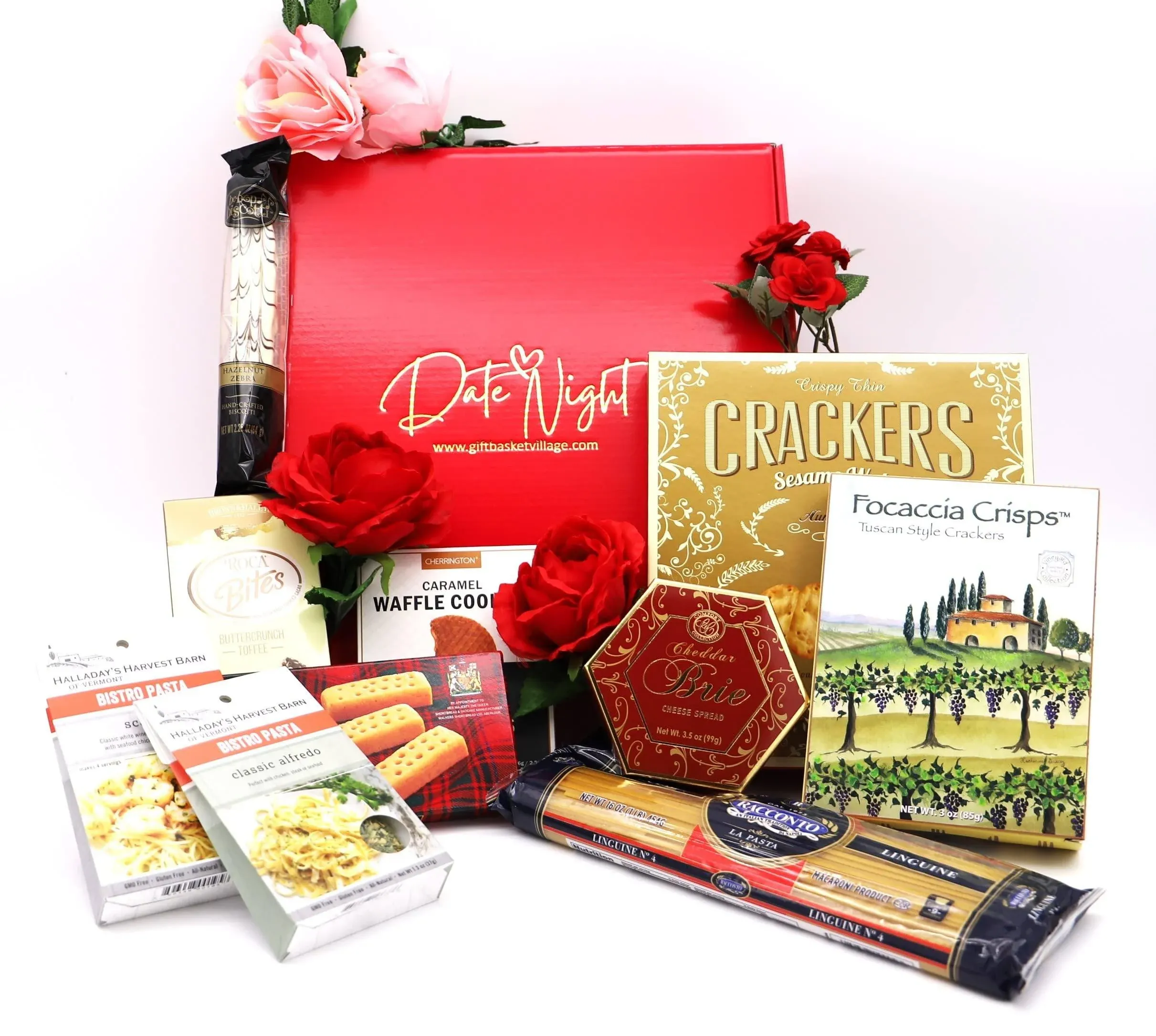 Gift Basket Village Date Night, Romantic with Italian Themed Dinner for Two, Inc