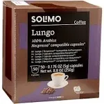 Solimo Lungo Coffee Capsules 1 Box = 50 capsules BBD 8/2024 Nespresso Original