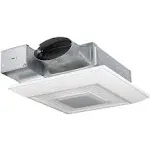 100 CFM 0.5 Sone Ceiling Mounted LED Lighted Exhaust Fan with Smart Flow Technology