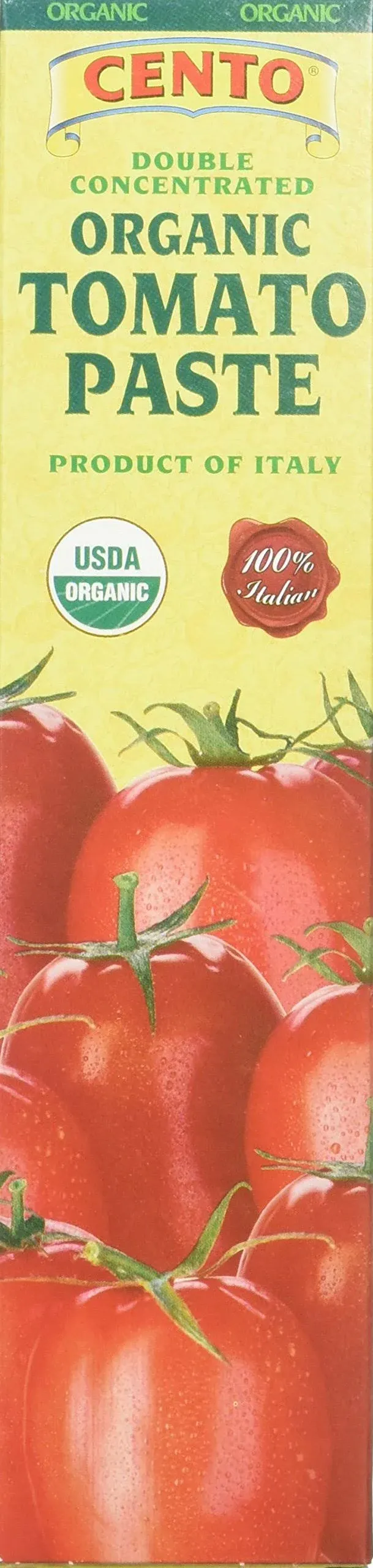 Cento Organic Double Concentrated Tomato Paste In a Tube, 4.56 Ounce (Pack of 12)