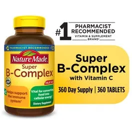 Nature Made SUPER-B Complex with Vitamin C 360 Tablets