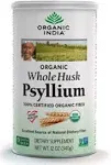 Organic India Organic Whole Husk Psyllium, 12 oz.