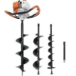 52cc Gas Powered Earth Auger Post Hole Digger Borer Fence Ground Drill