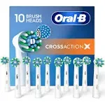 Oral-B Cross Action Refills Heads Pack, 10 Count