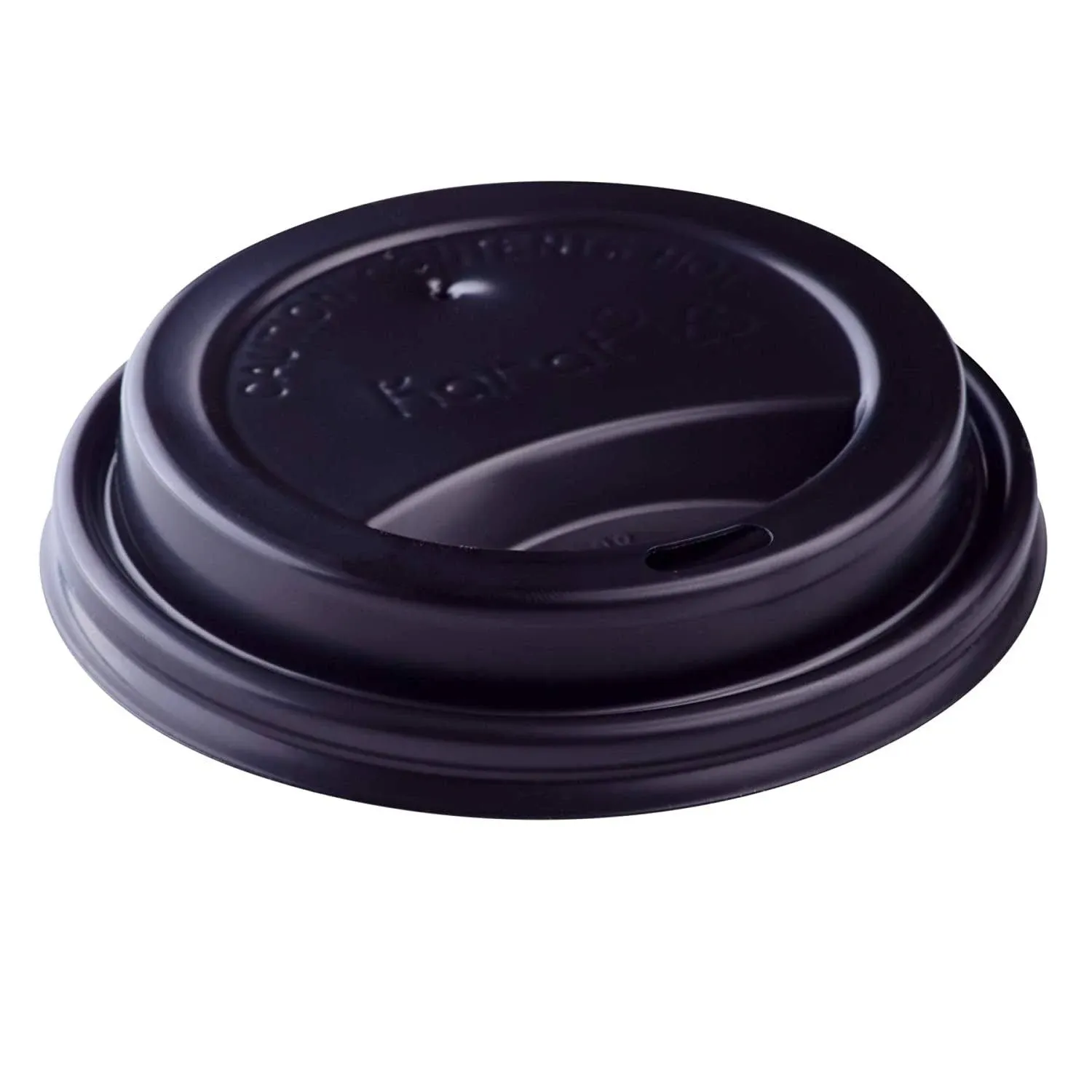 Black Sipper Dome Lids for 10 - 24 oz Paper Hot Cups (Case of 1000)