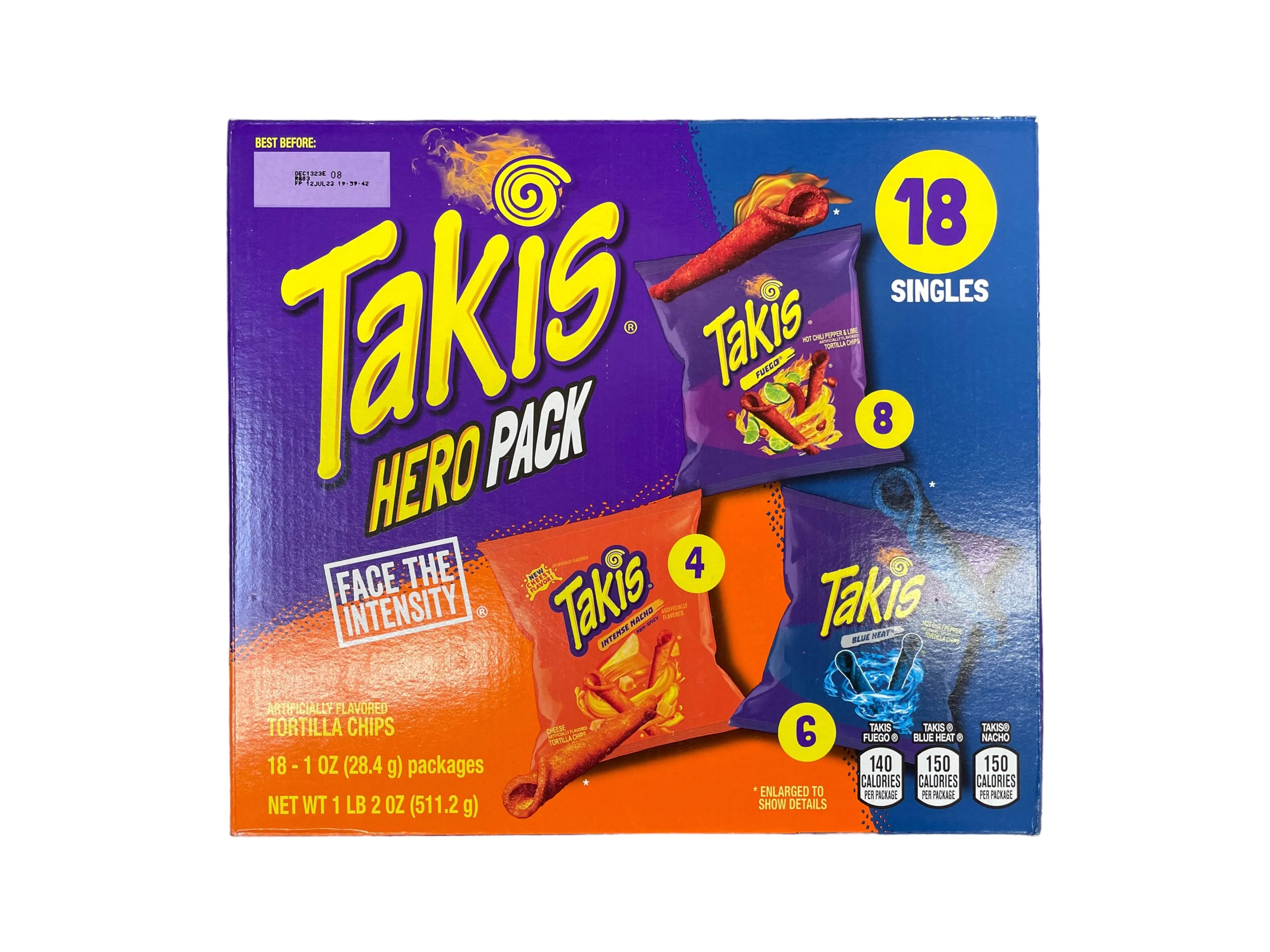 Takis Hero Assorted Rolled Tortilla Chips 18 PC / 1 oz