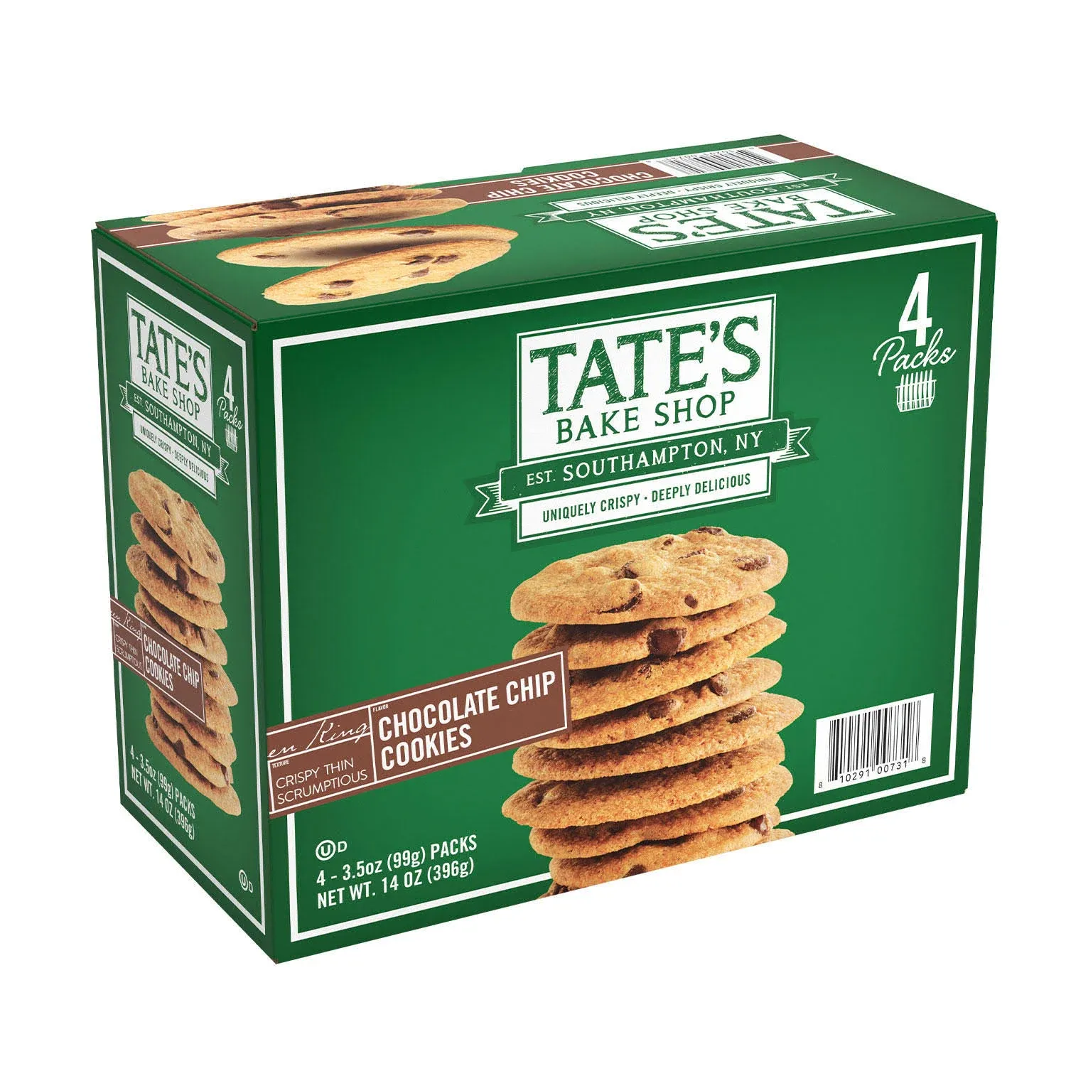 Tate's Bake Shop Chocolate Chip Cookies, 14 oz