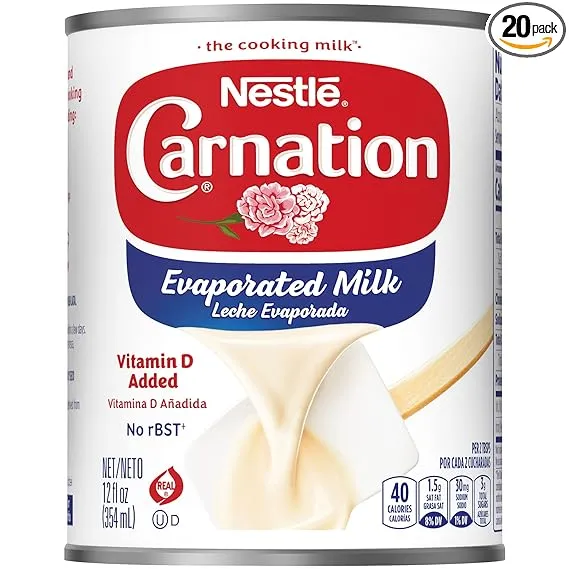 CARNATION Evaporated Milk 12 Fluid Ounce Each 24 Cans per Case