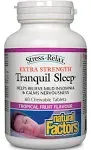 Natural Factors Stress-Relax Extra Strength Tranquil Sleep 60 Chewable Tablets