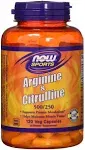 Now Foods Arginine 500 mg & Citrulline 250 mg 120 Vcaps