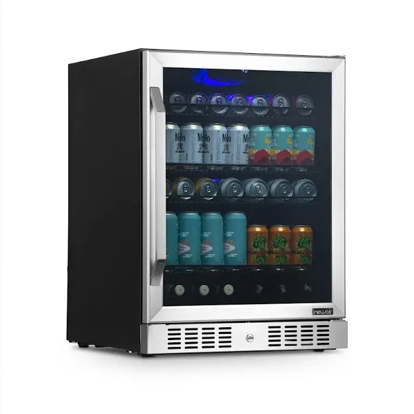 Newair 24” Built-in Beverage Fridge, 177 Cans, NBC177SS00