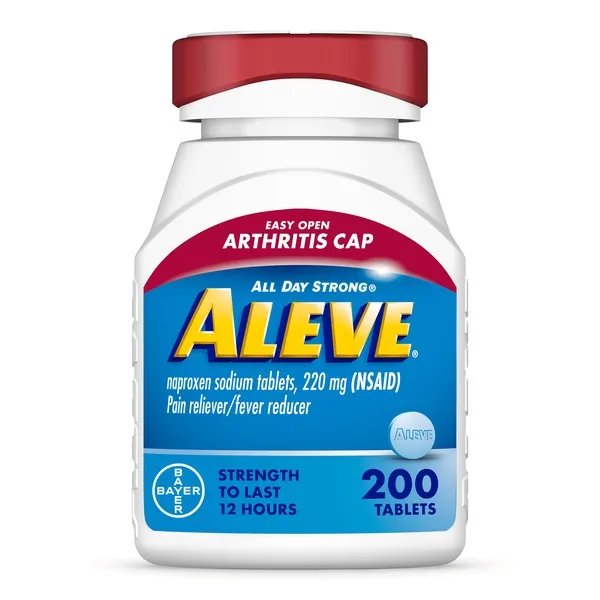 Aleve Easy Open Arthritis Cap Pain Relief Naproxen Sodium 220MG (NSAID) Caplets, 200 ct | CVS