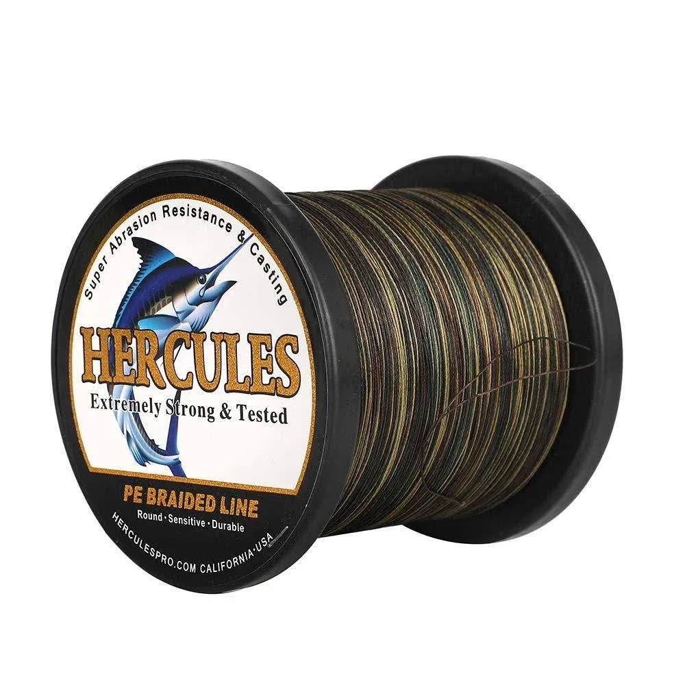 Hercules Super Cast 1000M 1094 Yards Braided Fishing Line 100 Lb Test For Saltwater Freshwater Pe Braid Fish Lines Superline 8 S