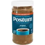 Postum Original Coffee Substitute Caffeine Free Delight with Roasted Wheat Bran & Molasses (8oz)| Natural, Non-GMO, Vegan & Healthy Coffee Alternative Caffeine Free