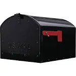 Architectural Mailboxes Centennial Post-Mount Mailbox Black - Extra Large