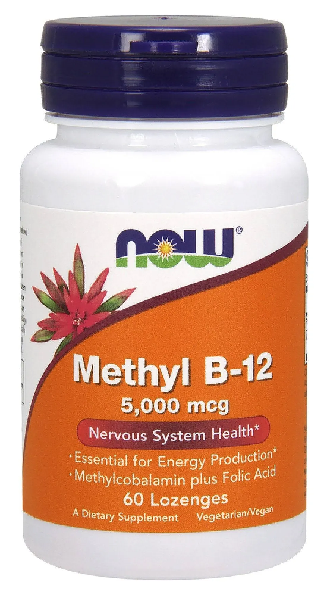 NOW Foods Methyl B-12 5,000 mcg 60 Lozenges