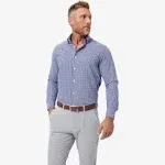 Mizzen+Main Leeward Dress Shirt Light Blue Gingham / XLarge / Classic