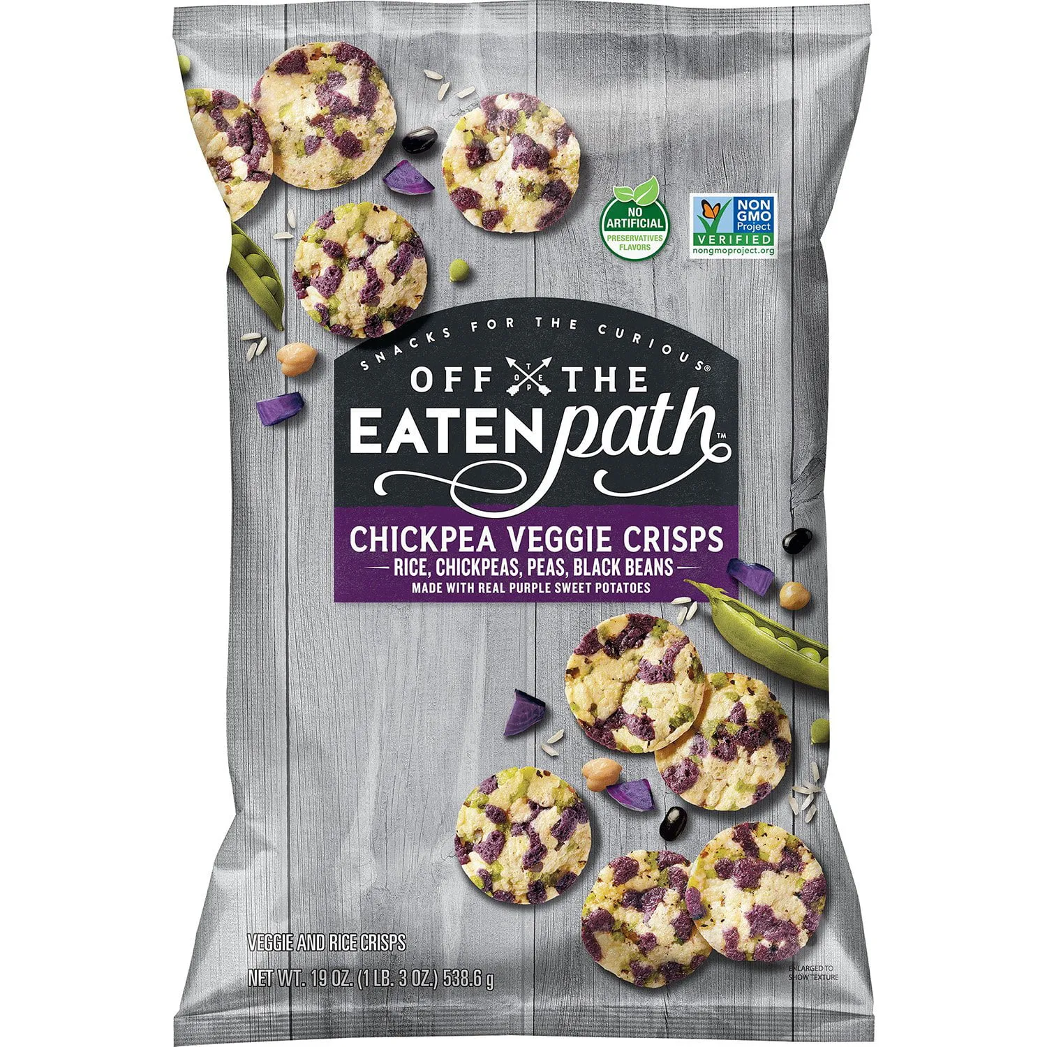 Off The Eaten Path Chickpea Veggie Crisps 19 oz.