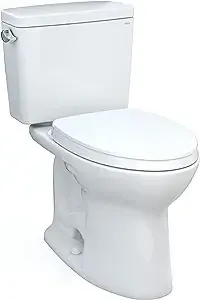 Drake 1.28 GPF Two Piece Elongated Toilet with Left Hand Lever - Seat Included