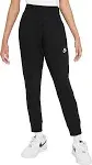 Nike Girls' Sportswear Club Fleece Pants, Small, Black