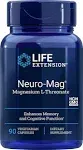 Life Extension, Neuro-Mag, Magnesium-L-Threonate, Minerals, Muscle Cramps, Tropical Punch, 93.35g Powder, Nutritional Supplement, Vegan, Gluten Free, Soy Free