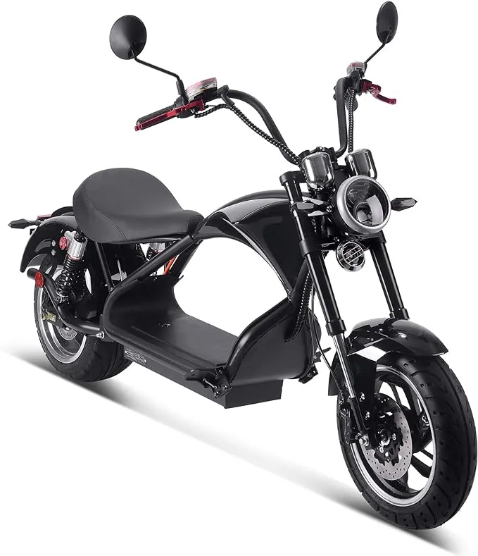 MotoTec Lowboy 60v 20ah 2500w Lithium Scooter Black