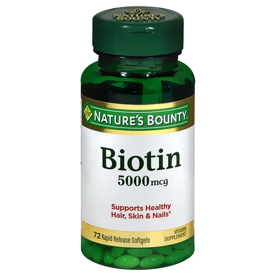 Nature's Bounty Biotin 5000 mcg - 72 Softgels