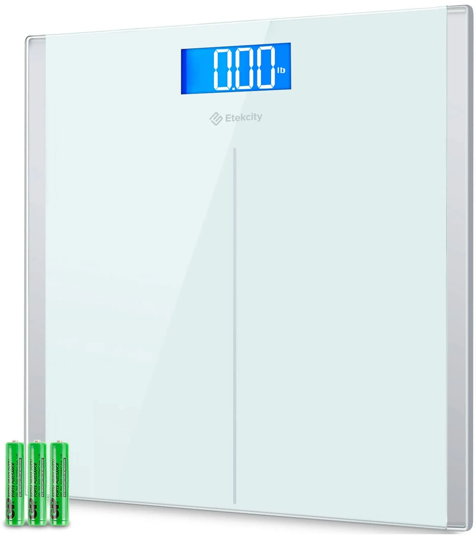 Etekcity Digital Body Weight Bathroom Scale with Step-On Technology, 400 Lb, White