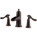 Pfister Ashfield Double Handle Bathroom Faucet, Rustic Bronze