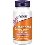 Now - D-Mannose 500 mg - 60 Veg Capsules