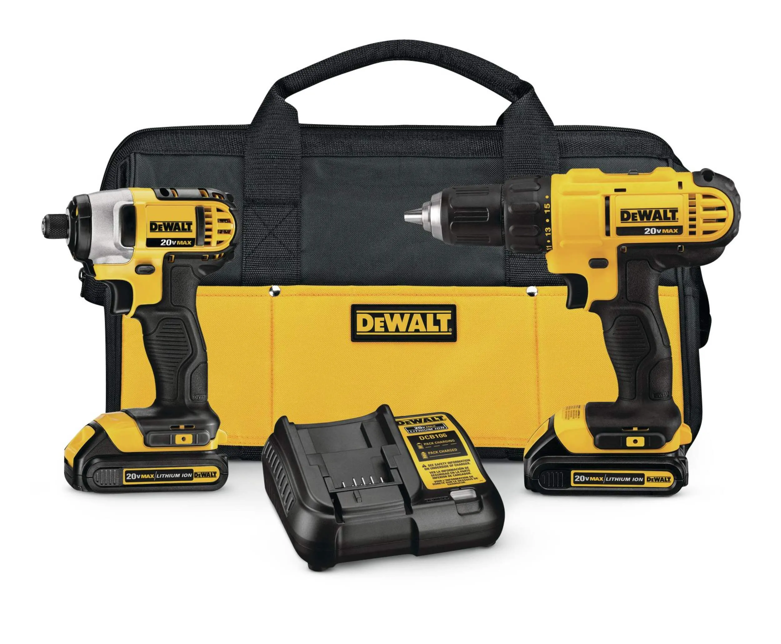 DeWalt DCK240C2 20V MAX* Drill Driver/Impact Driver Combo Kit