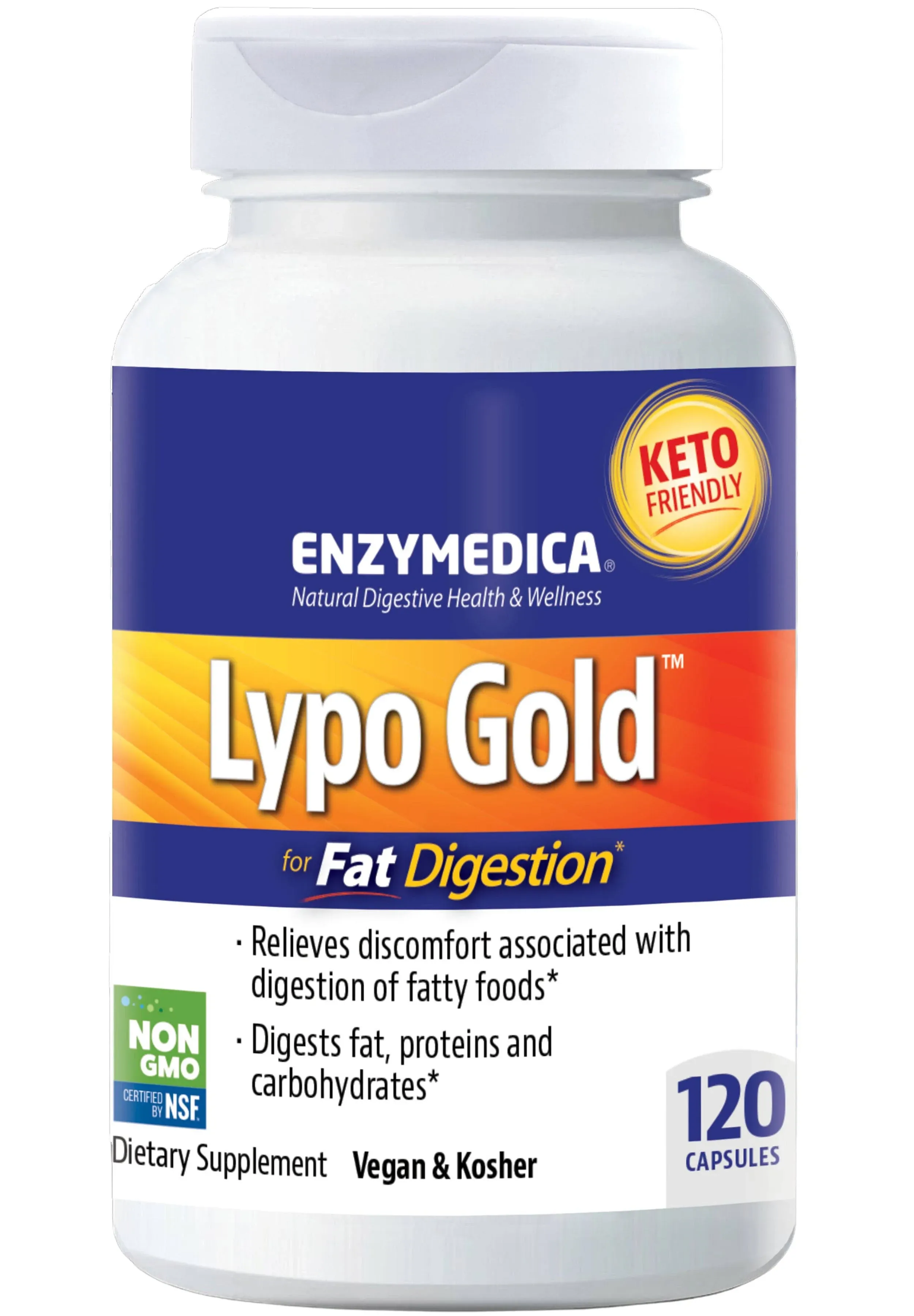 Enzymedica, Lypo Gold, For Fat Digestion, 60 Capsules