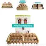 TheraFlow Wooden Foot Massager for Neuropathy, Foot Pain and Plantar Fasciitis Relief | Reflexology Feet Massager and Foot Massager for Plantar Fasciitis | Foot Roller for Planters Facetious Relief