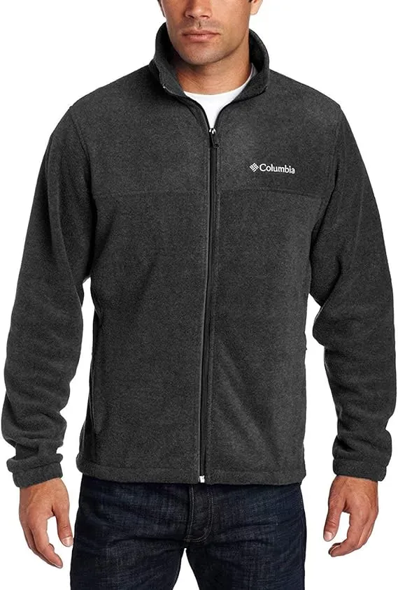 Columbia Men's Granite Mountain Fleece Jacket Small Charcoal Heather