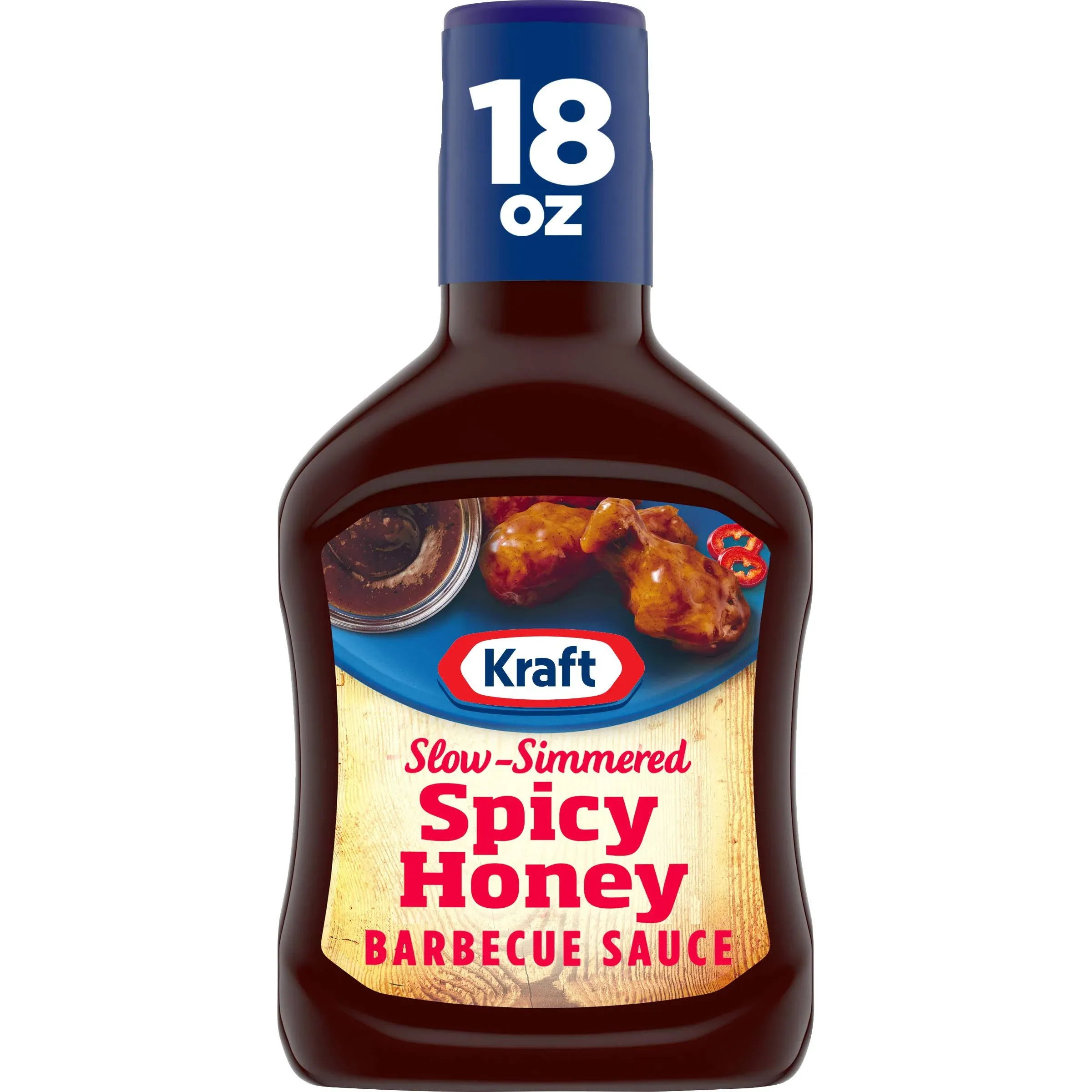 Kraft Spicy Honey Slow-Simmered BBQ Barbecue Sauce (18 oz Bottle)