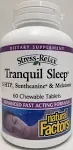 Natural Factors Stress-Relax Extra Strength Tranquil Sleep 60 Chewable Tablets