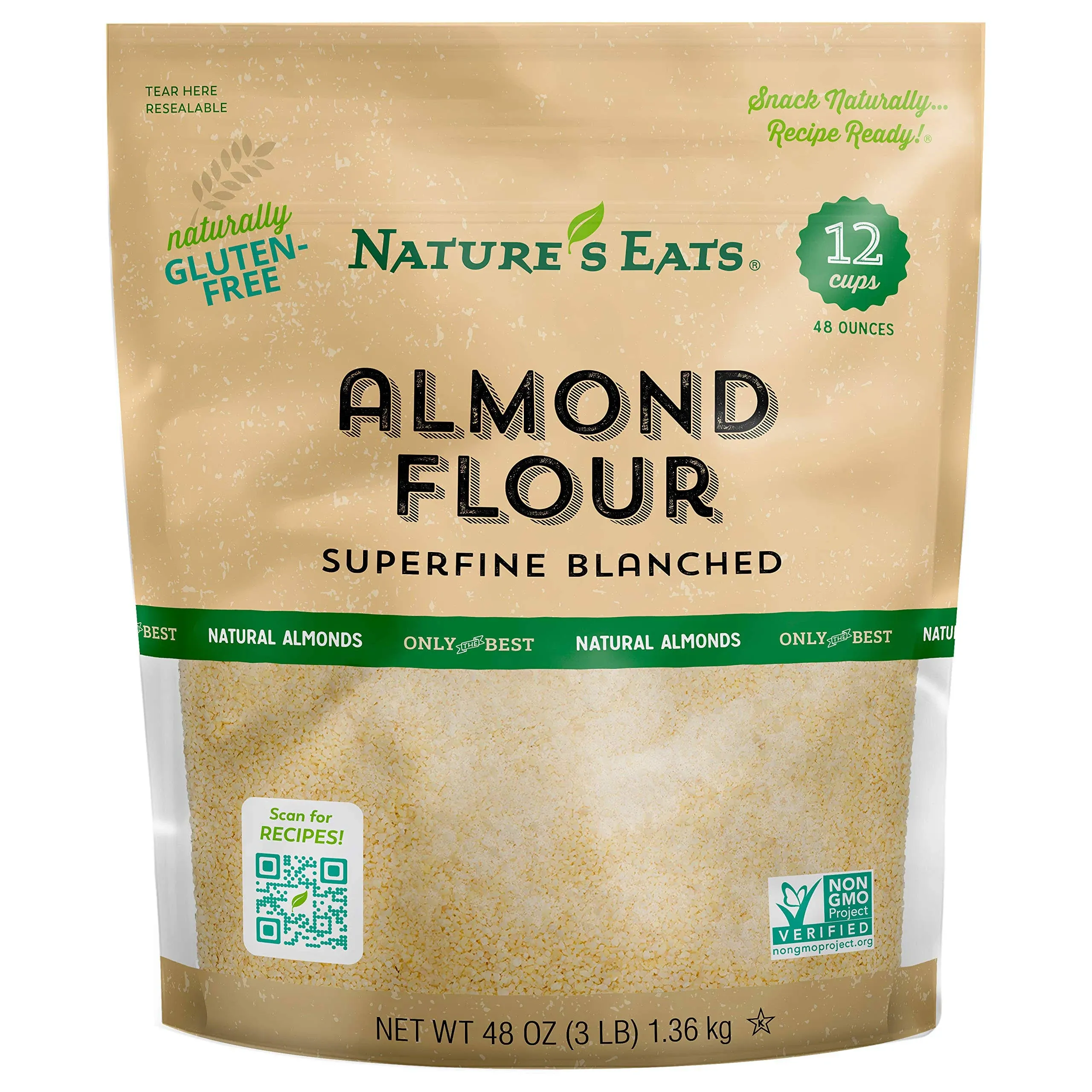 Nature's Eats Blanched Almond Flour 48 oz