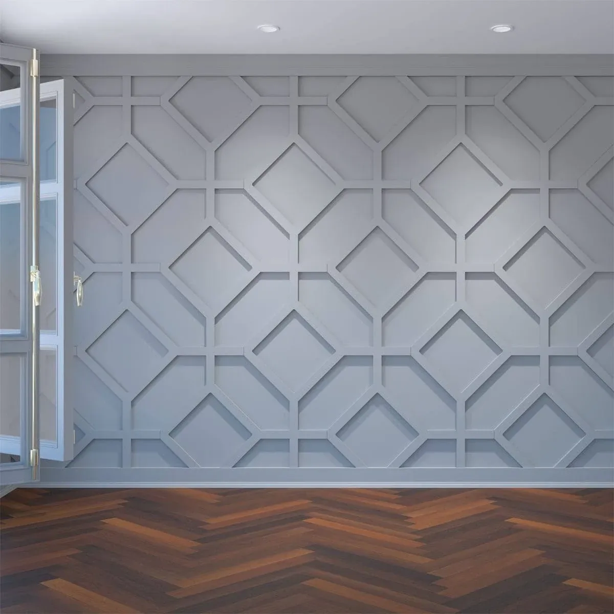 Large Cameron Decorative Fretwork Wall Panels in Architectural Grade PVC