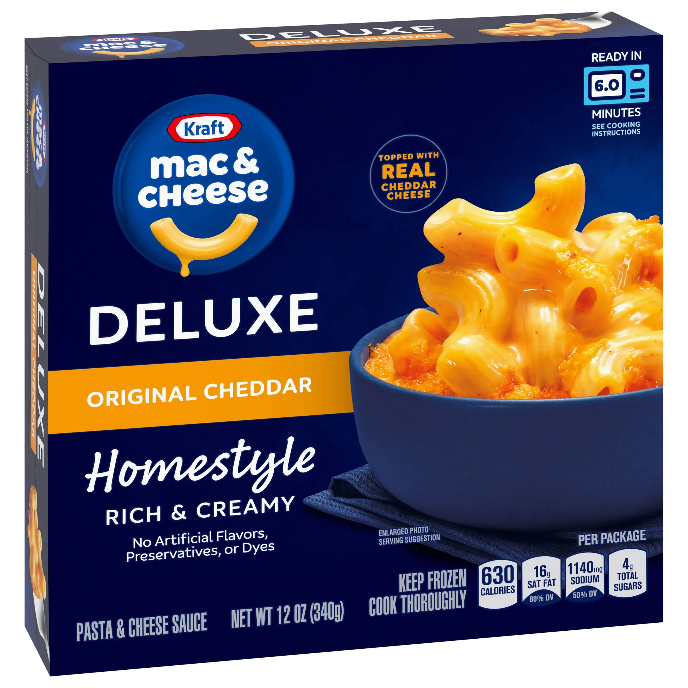 Kraft Deluxe Macaroni Cheese Dinner Original Cheddar