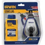 Irwin Industrial 1932887 100 ft. Speed Line Pro Chalk Reel Blue