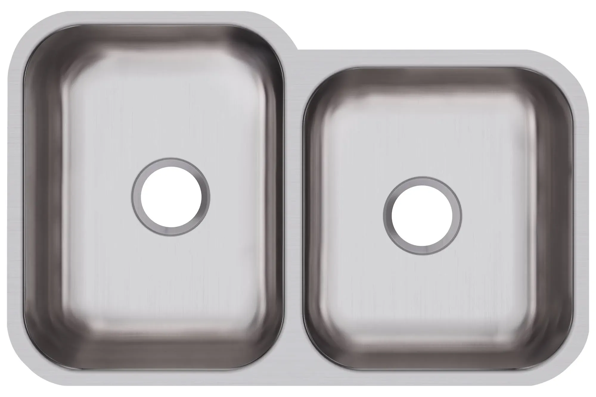 Elkay DXUH312010R Dayton Undermount Double Bowl Sink - Stainless Steel