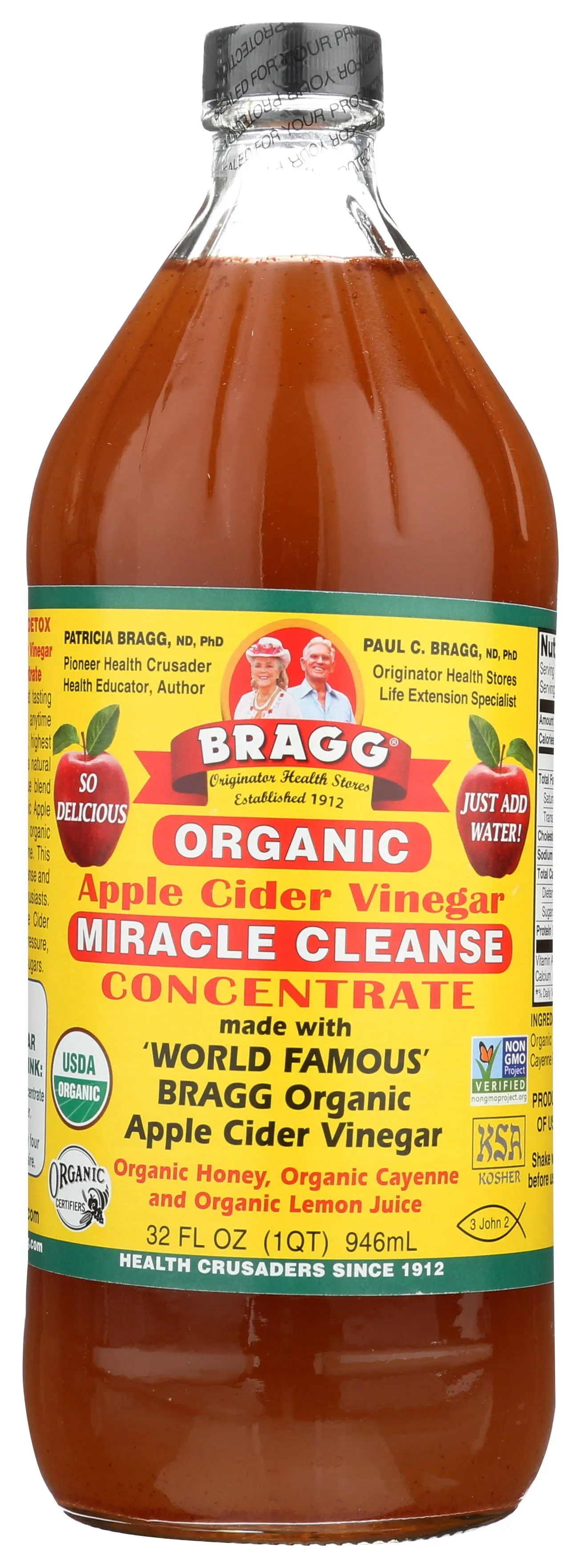 Bragg Organic Apple Cider Vinegar Miracle Cleanse Concentrate - 32 fl. oz.