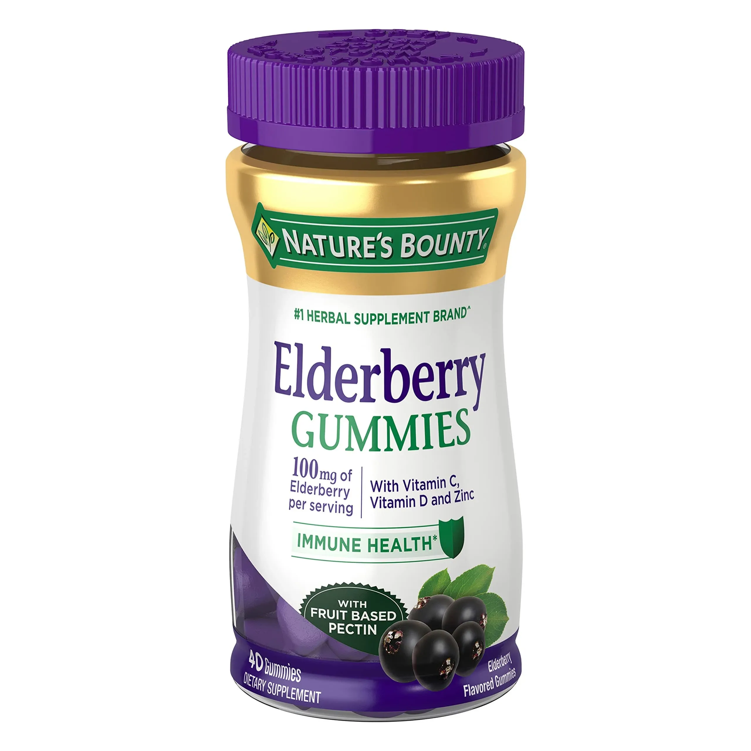 Nature's Bounty Elderberry, 40 Gummies