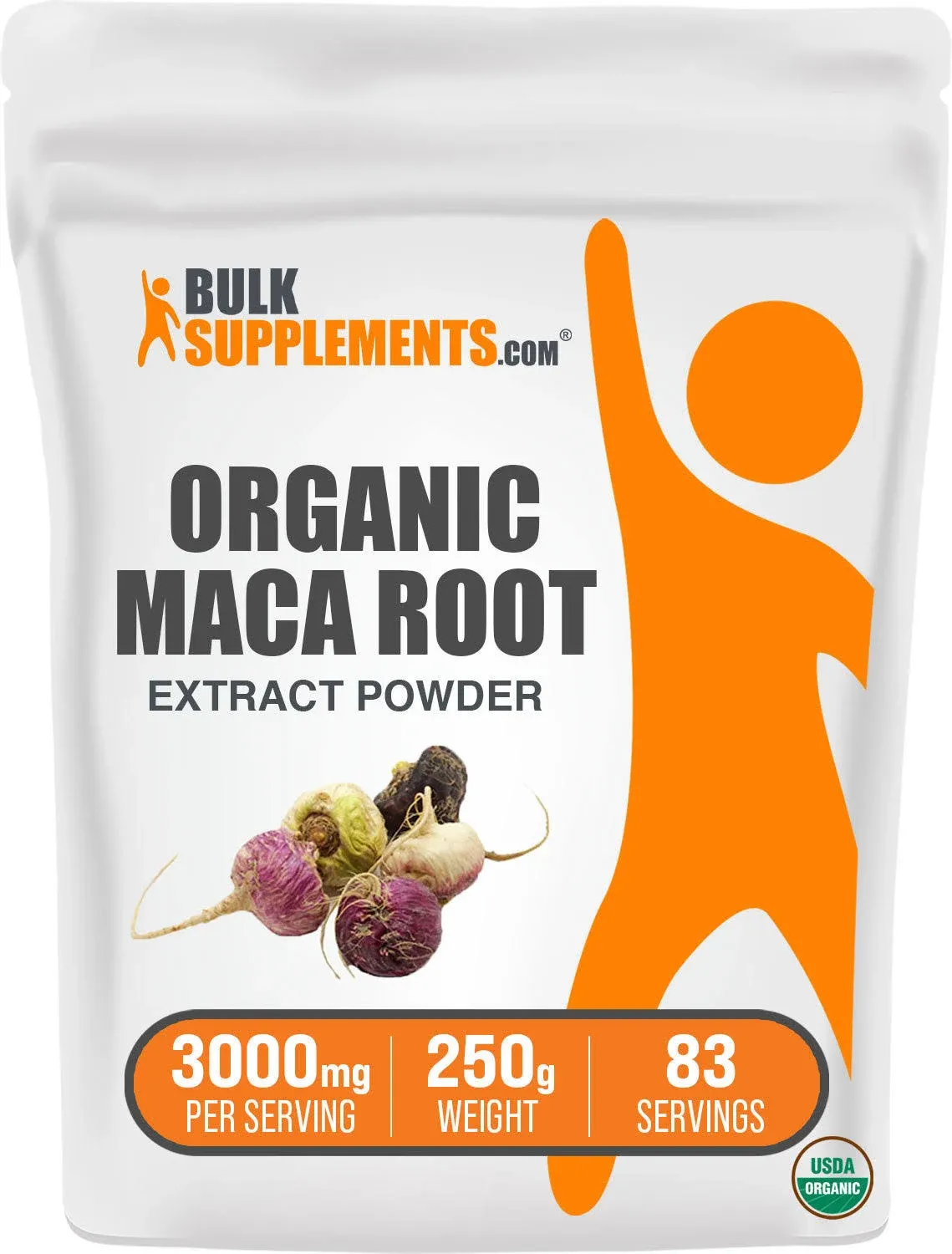 Bulksupplements.com Organic Maca Root Extract Powder