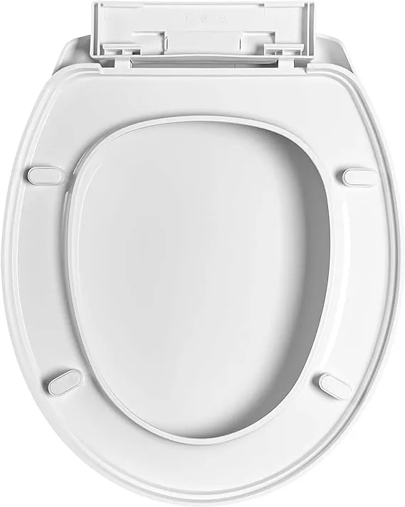 Winfield Slow Close Round Toilet Seat Cover Easy Install Clean No Slam Durable ...