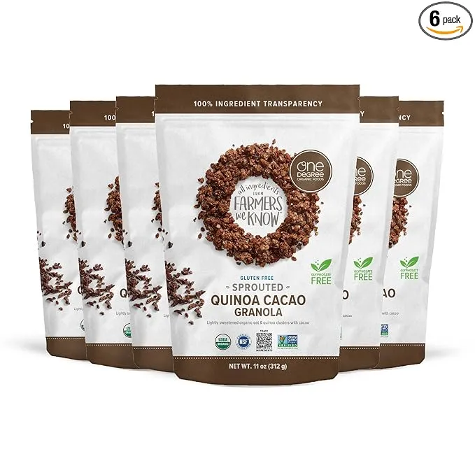 One Degree Organic Foods | Oat Quinoa Cacao Organic Granola