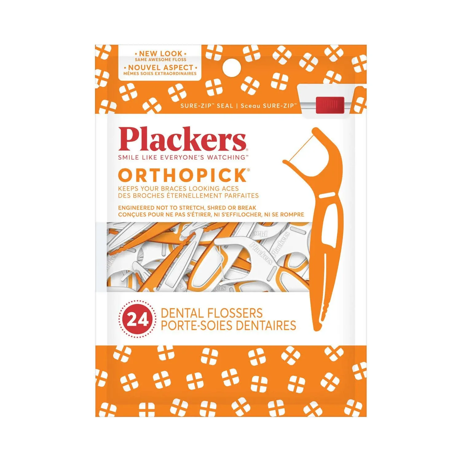 Plackers Orthopick Dental Floss, 24Ct, 302752518 24